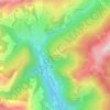 Mapa topográfico Le Chapet, altitud, relieve