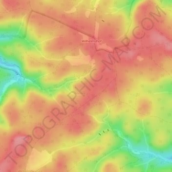 Mapa topográfico Küchenholz, altitud, relieve