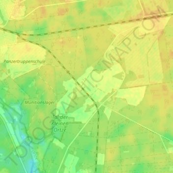 Mapa topográfico Kohlenbissen, altitud, relieve