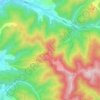 Mapa topográfico Butoc, altitud, relieve