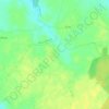 Mapa topográfico Pouillac, altitud, relieve