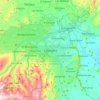 Mapa topográfico Cabudare, altitud, relieve