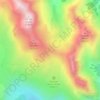 Mapa topográfico Col de furfande, altitud, relieve