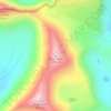 Mapa topográfico Kings Peak, altitud, relieve