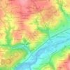 Mapa topográfico Kergreis, altitud, relieve