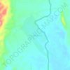 Mapa topográfico Karang Agung, altitud, relieve