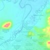 Mapa topográfico Unidad Habitacional Infonavit Las Gaviotas, altitud, relieve