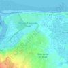 Mapa topográfico Merville, altitud, relieve