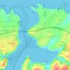 Mapa topográfico Granda, altitud, relieve