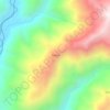 Mapa topográfico Pashul, altitud, relieve