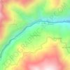 Mapa topográfico Guarumales, altitud, relieve
