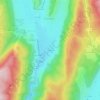 Mapa topográfico La Prairie, altitud, relieve
