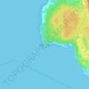 Mapa topográfico Black Point, altitud, relieve