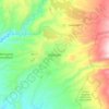 Mapa topográfico Yepocapa, altitud, relieve
