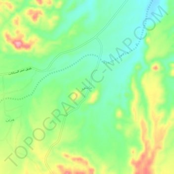 Mapa topográfico Mashin, altitud, relieve