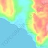 Mapa topográfico Siri-sori Amalatu, altitud, relieve