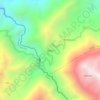 Mapa topográfico Angas, altitud, relieve