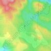 Mapa topográfico Siou Blanc, altitud, relieve
