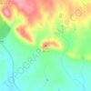 Mapa topográfico Tojais, altitud, relieve