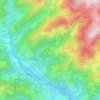Mapa topográfico Bouton, altitud, relieve