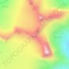 Mapa topográfico Veslebjørn, altitud, relieve