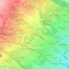 Mapa topográfico Dos Caminos, altitud, relieve