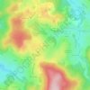 Mapa topográfico Coujard, altitud, relieve