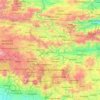 Mapa topográfico Granados Baja Verapaz, altitud, relieve
