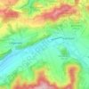 Mapa topográfico Warbsen, altitud, relieve
