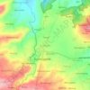 Mapa topográfico Kebonan, altitud, relieve