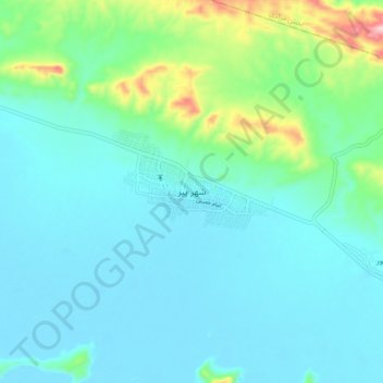 Mapa topográfico Shahr-e Pir, altitud, relieve
