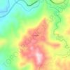 Mapa topográfico El Común, altitud, relieve