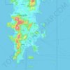 Mapa topográfico ภูเก็ต, altitud, relieve