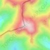 Mapa topográfico Puigmal, altitud, relieve