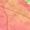 Mapa topográfico Thorr, altitud, relieve