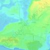 Mapa topográfico Les Aires, altitud, relieve