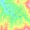 Mapa topográfico Los Corrales, altitud, relieve