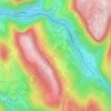 Mapa topográfico Averliaz, altitud, relieve