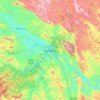 Mapa topográfico Cao Bằng, altitud, relieve