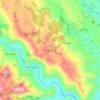 Mapa topográfico Angostura, altitud, relieve