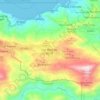 Mapa topográfico Los Altos de Sucre, altitud, relieve