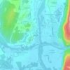 Mapa topográfico La Bionne, altitud, relieve