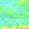 Mapa topográfico La Revuelta'l Coche, altitud, relieve