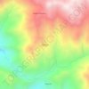 Mapa topográfico Allacate, altitud, relieve