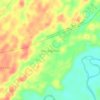 Mapa topográfico Batu Raja Baru, altitud, relieve