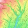 Mapa topográfico Sector B1, altitud, relieve