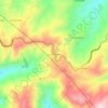 Mapa topográfico Las Trampas, altitud, relieve