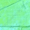 Mapa topográfico Indirapuram, altitud, relieve
