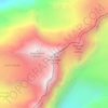 Mapa topográfico Mount Whitcombe, altitud, relieve