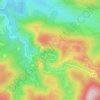Mapa topográfico La Boulièro, altitud, relieve